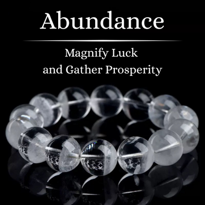Clear Quartz-Wealth Amplifier Bracelet
