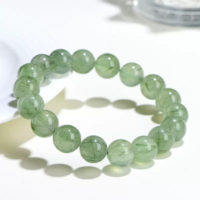 Green Rutilated Quartz – Wealth, Abundance & Breakthrough Bracelet